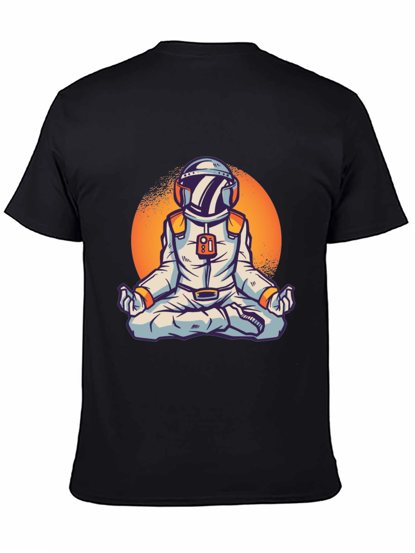 Zen Astronaut Graphic Tee - Black
