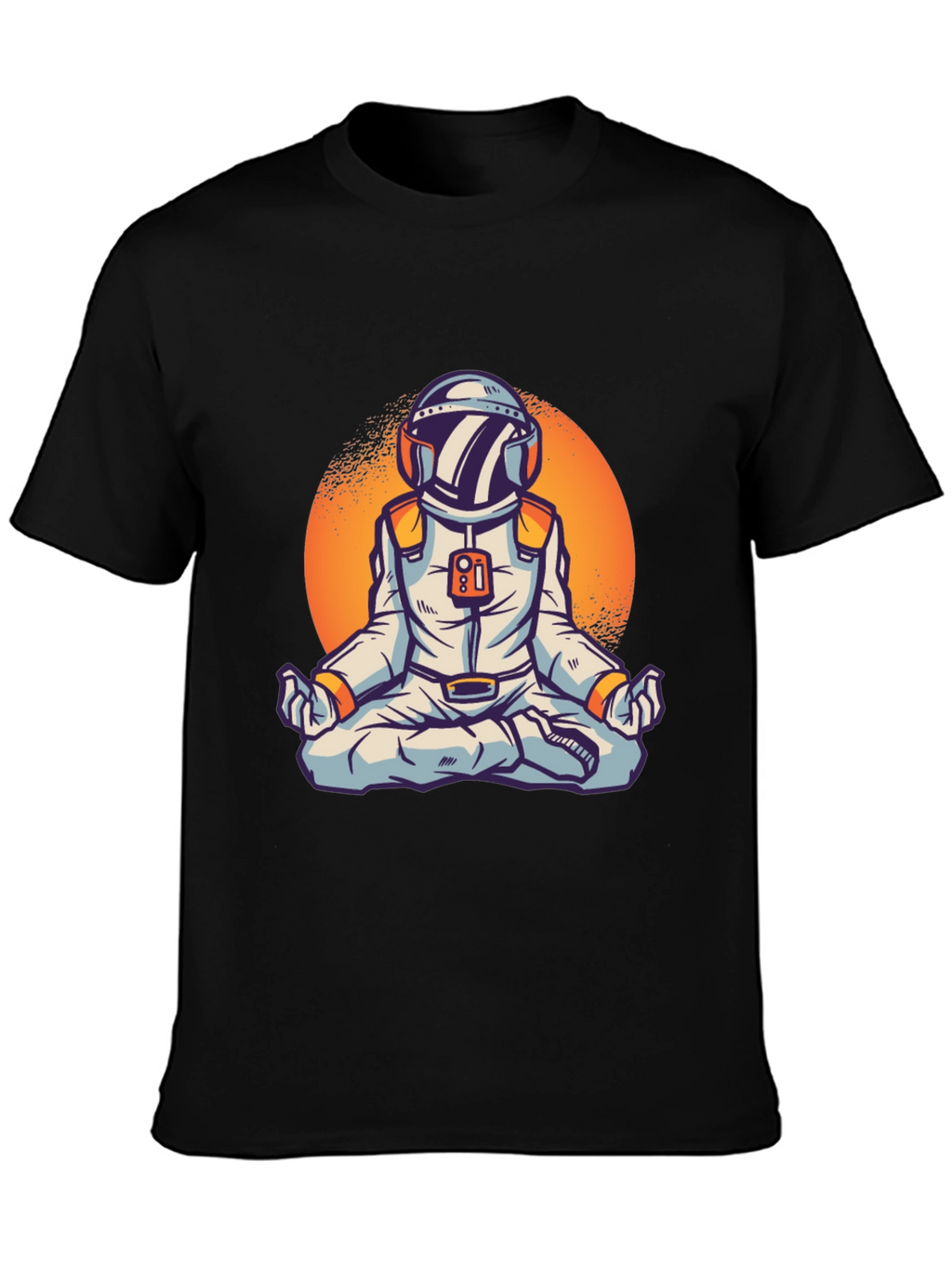 Zen Astronaut Graphic Tee - Black