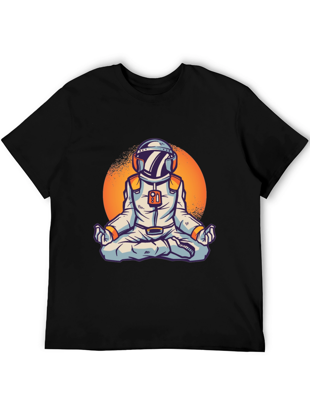 Zen Astronaut Graphic Tee - Black