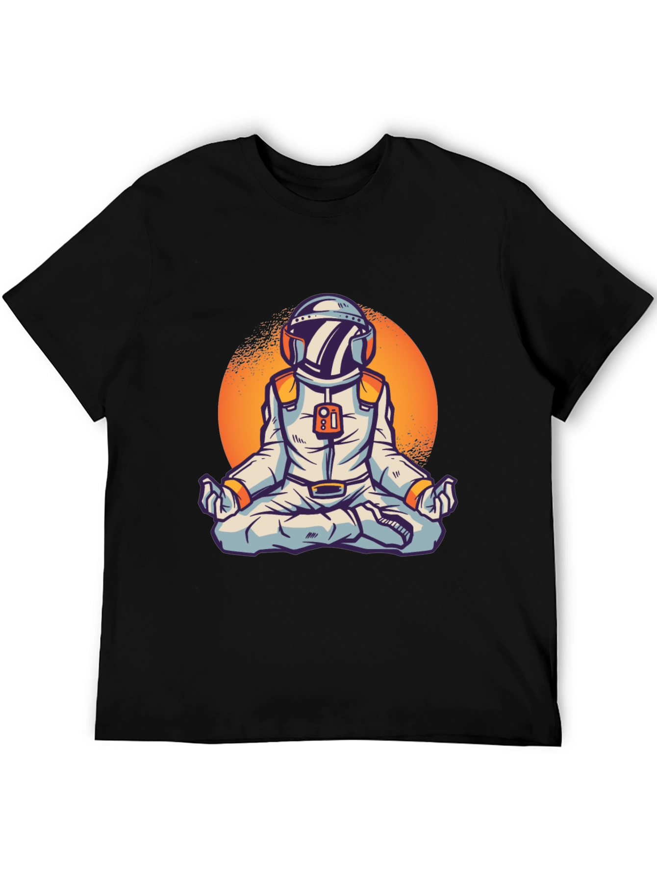 Zen Astronaut Graphic Tee - Black