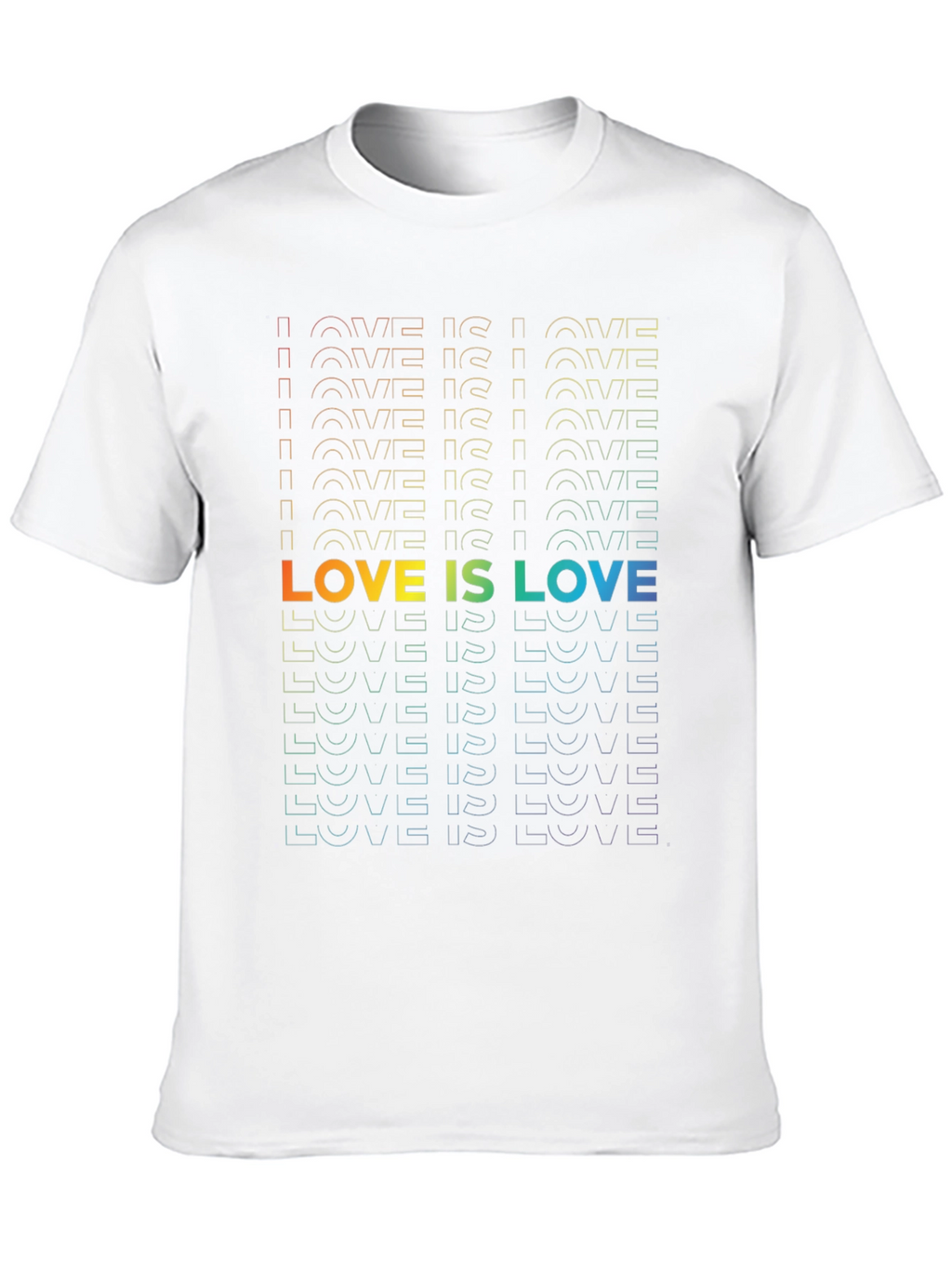 Love Is Love Rainbow Graphic T-Shirt
