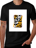 Unique Graphic Tee - Arabic Lettering Modern Style