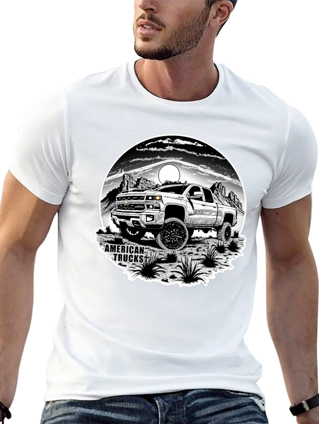 American Trucks Graphic T-Shirt - Black
