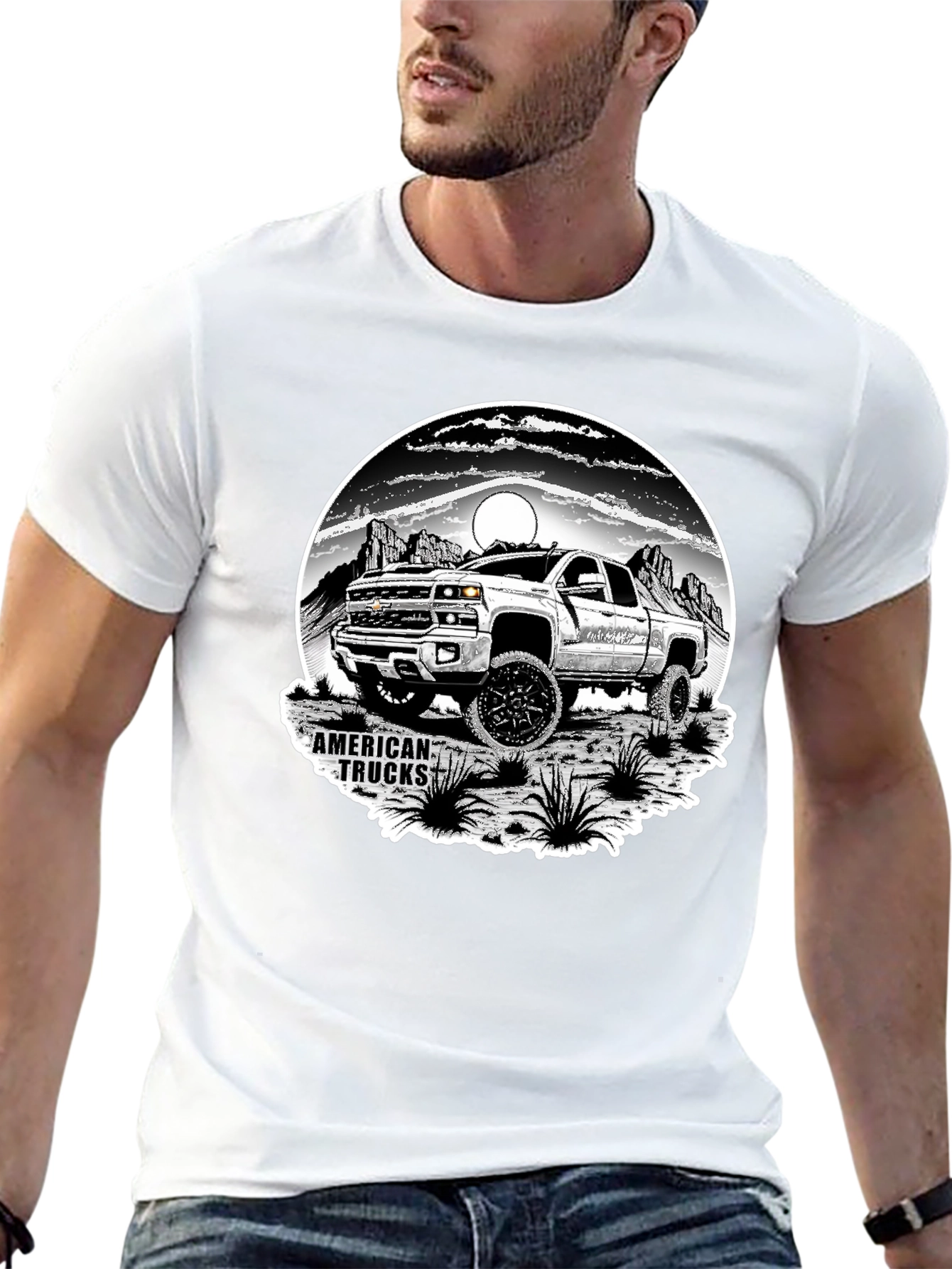 American Trucks Graphic T-Shirt - Black