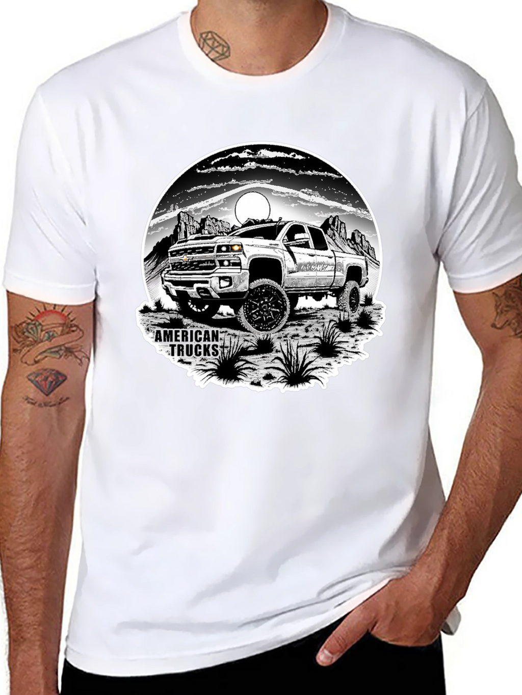 American Trucks Graphic T-Shirt - Black