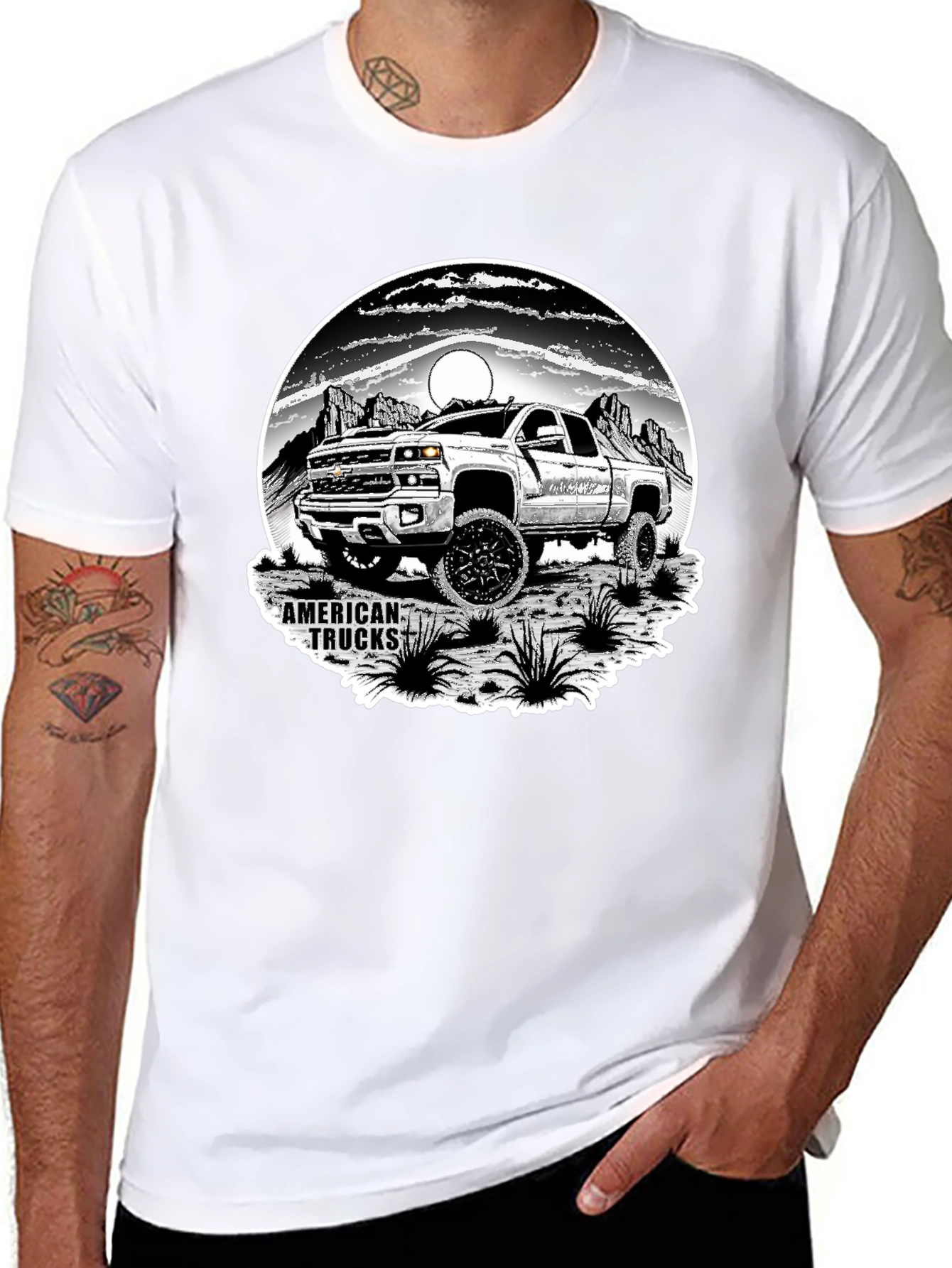 American Trucks Graphic T-Shirt - Black