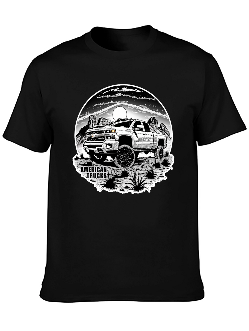 American Trucks Graphic T-Shirt - Black