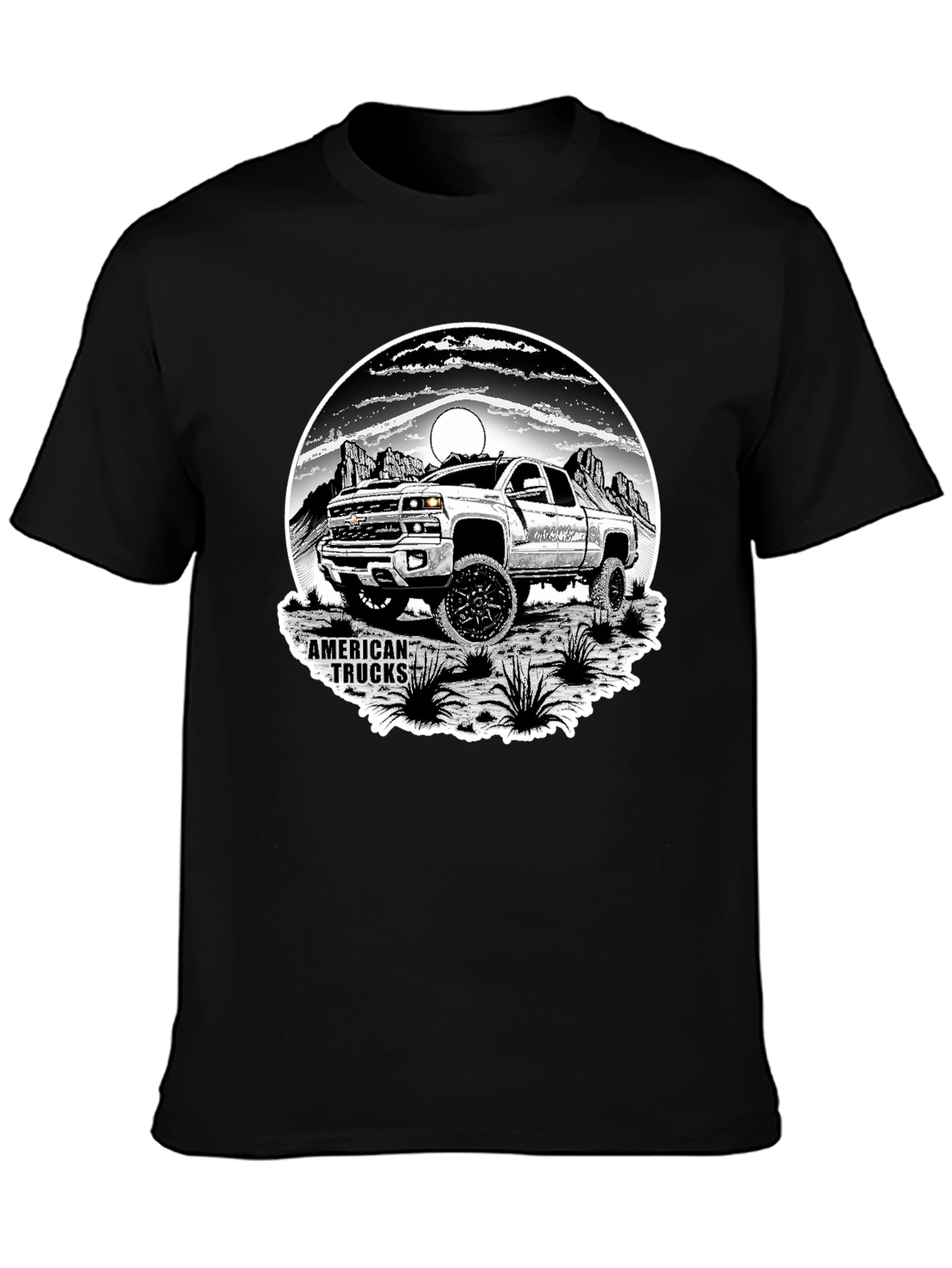 American Trucks Graphic T-Shirt - Black
