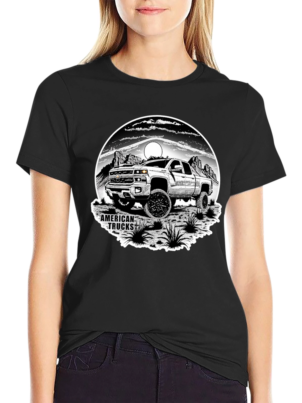 American Trucks Graphic T-Shirt - Black