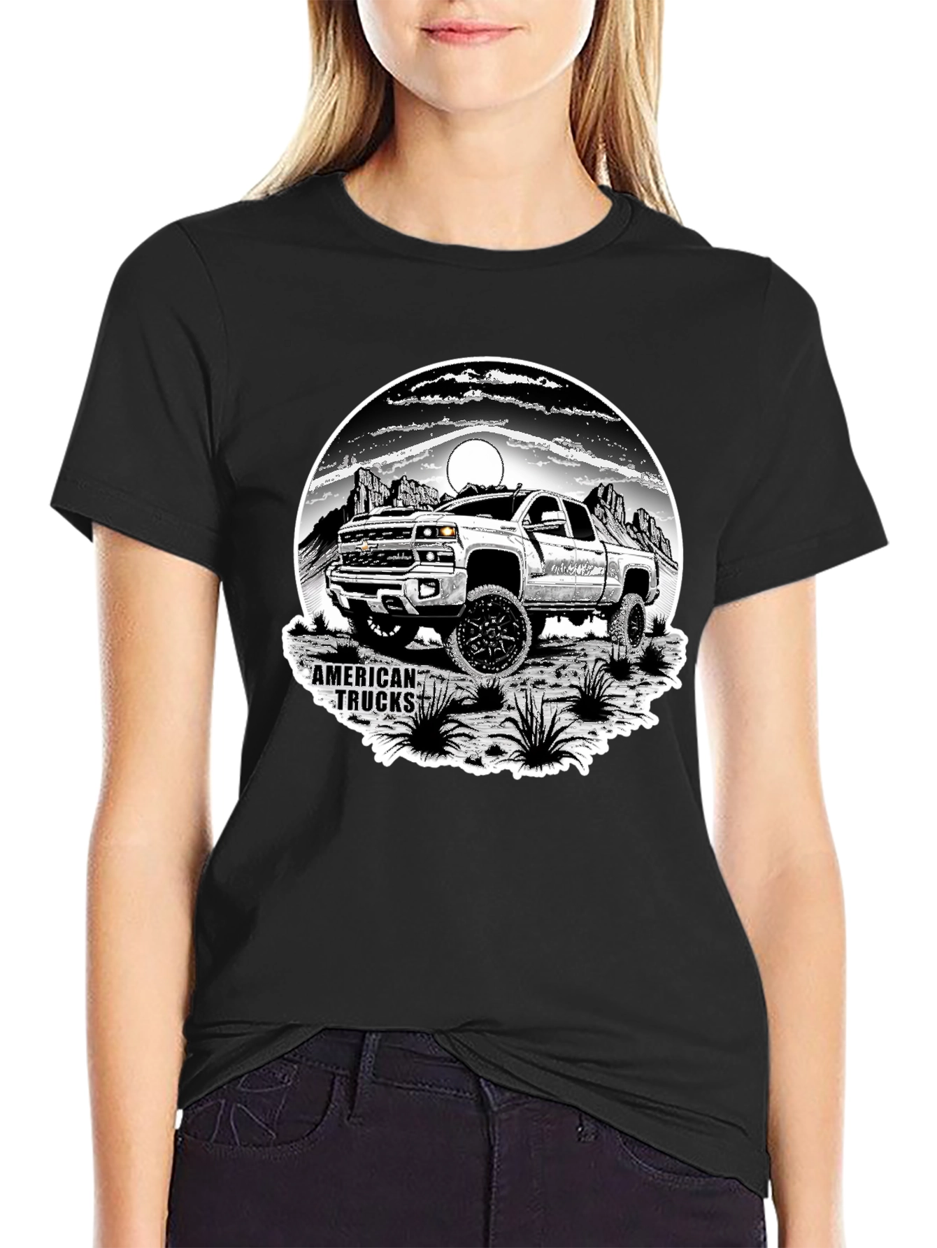 American Trucks Graphic T-Shirt - Black