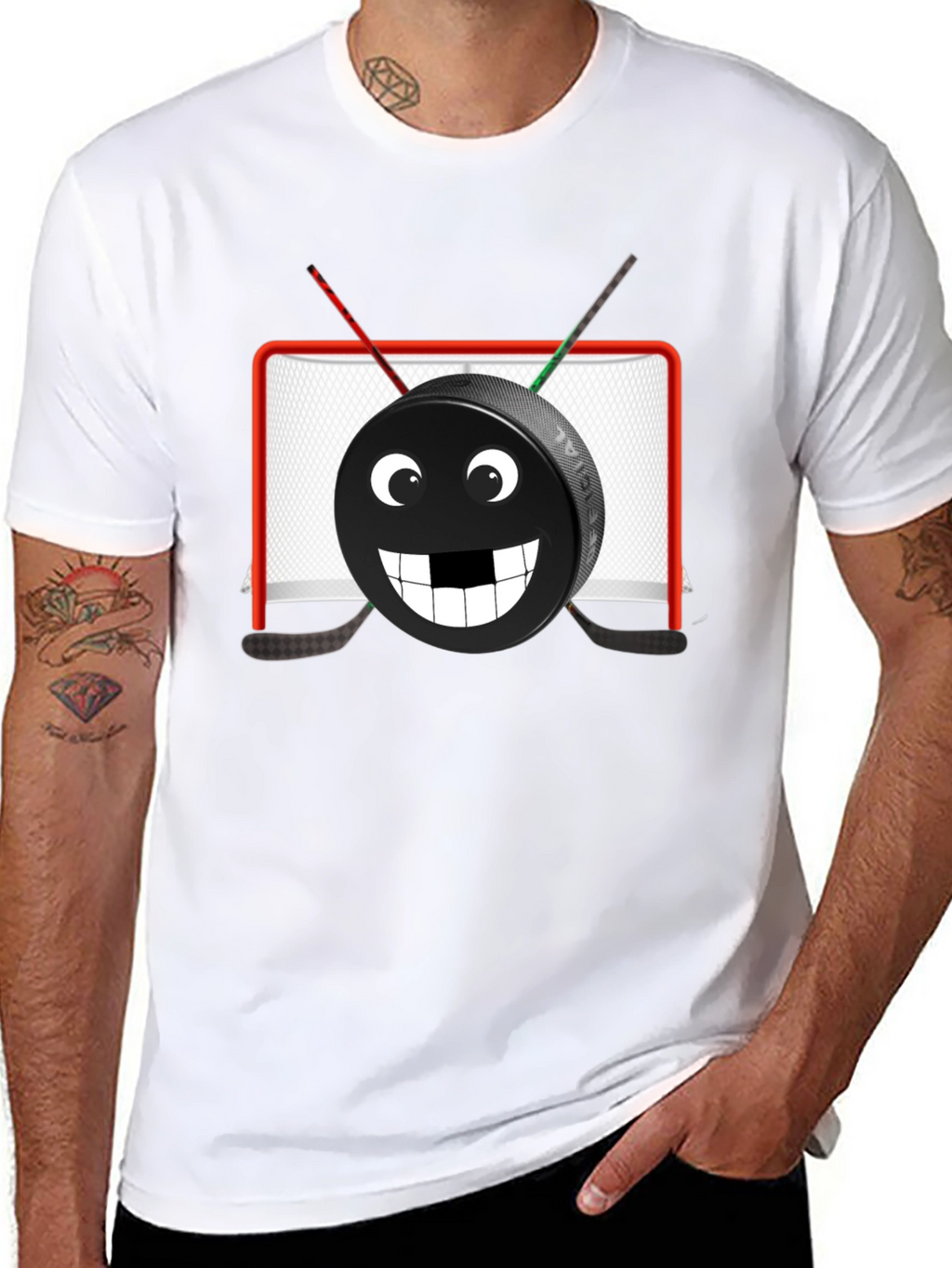 Funny Hockey Puck Graphic Tee