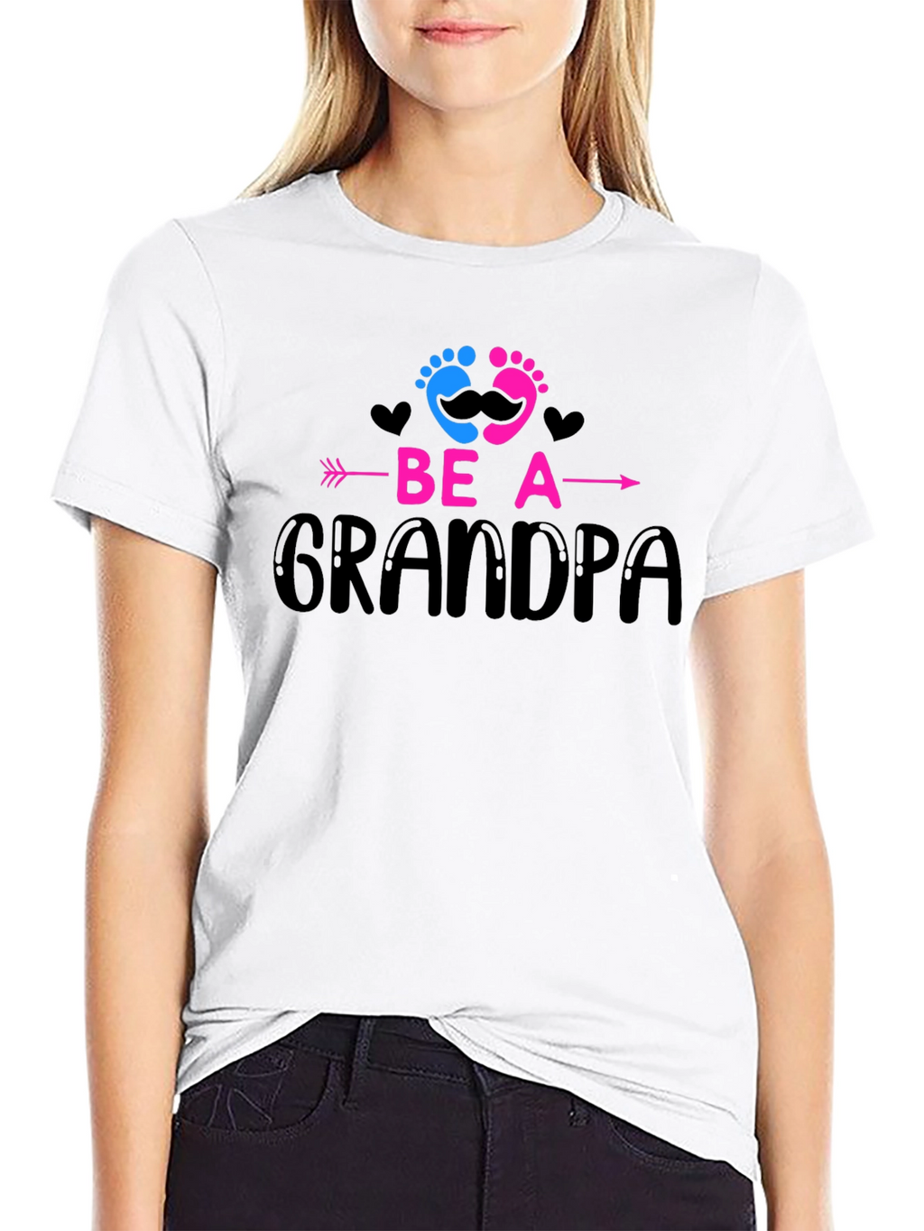 Be A Grandpa T-Shirt Baby Reveal Announcement
