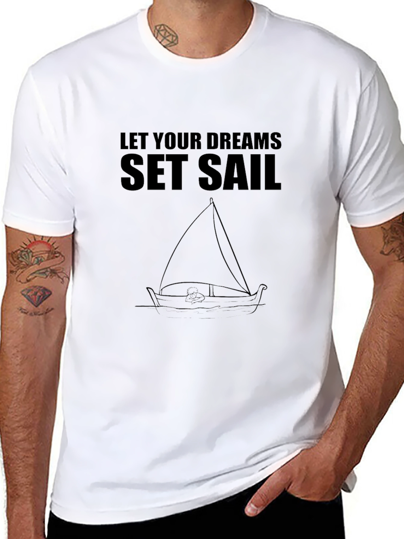 Dream Sail T-Shirt - Motivational Sailing Tee