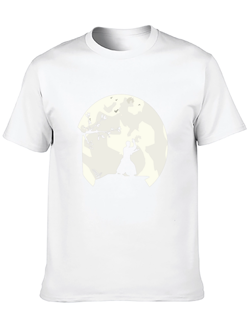 Samurai Moon Black T-Shirt