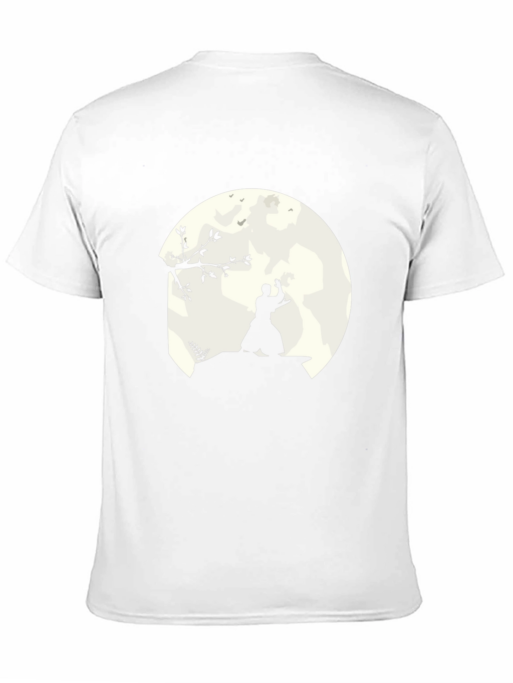 Samurai Moon Black T-Shirt