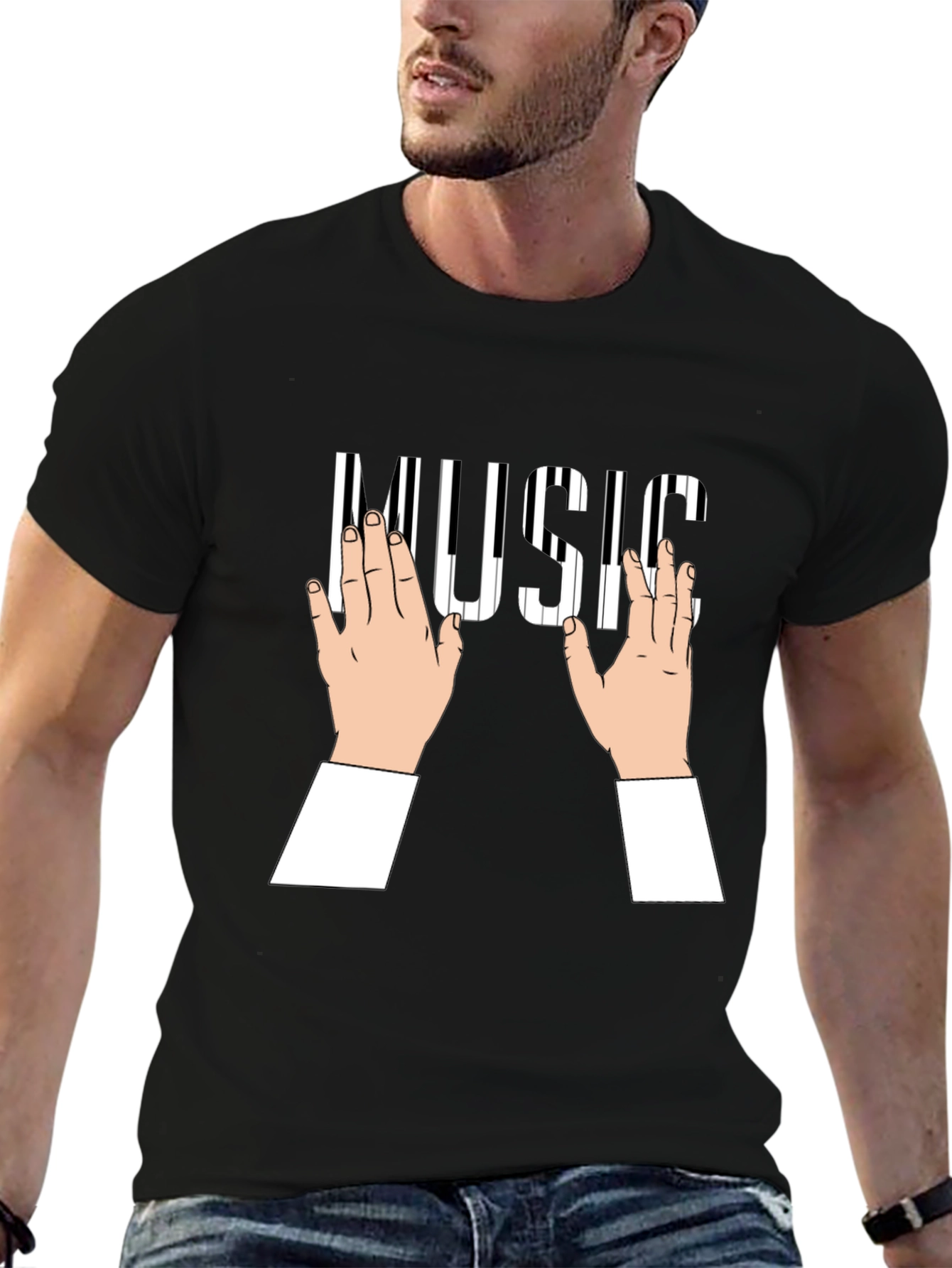 Piano Keys Music T-Shirt