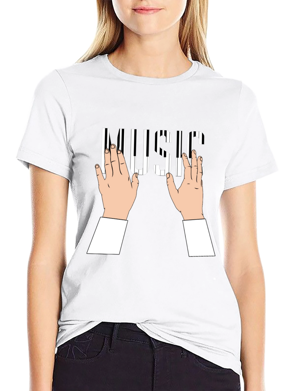 Piano Keys Music T-Shirt