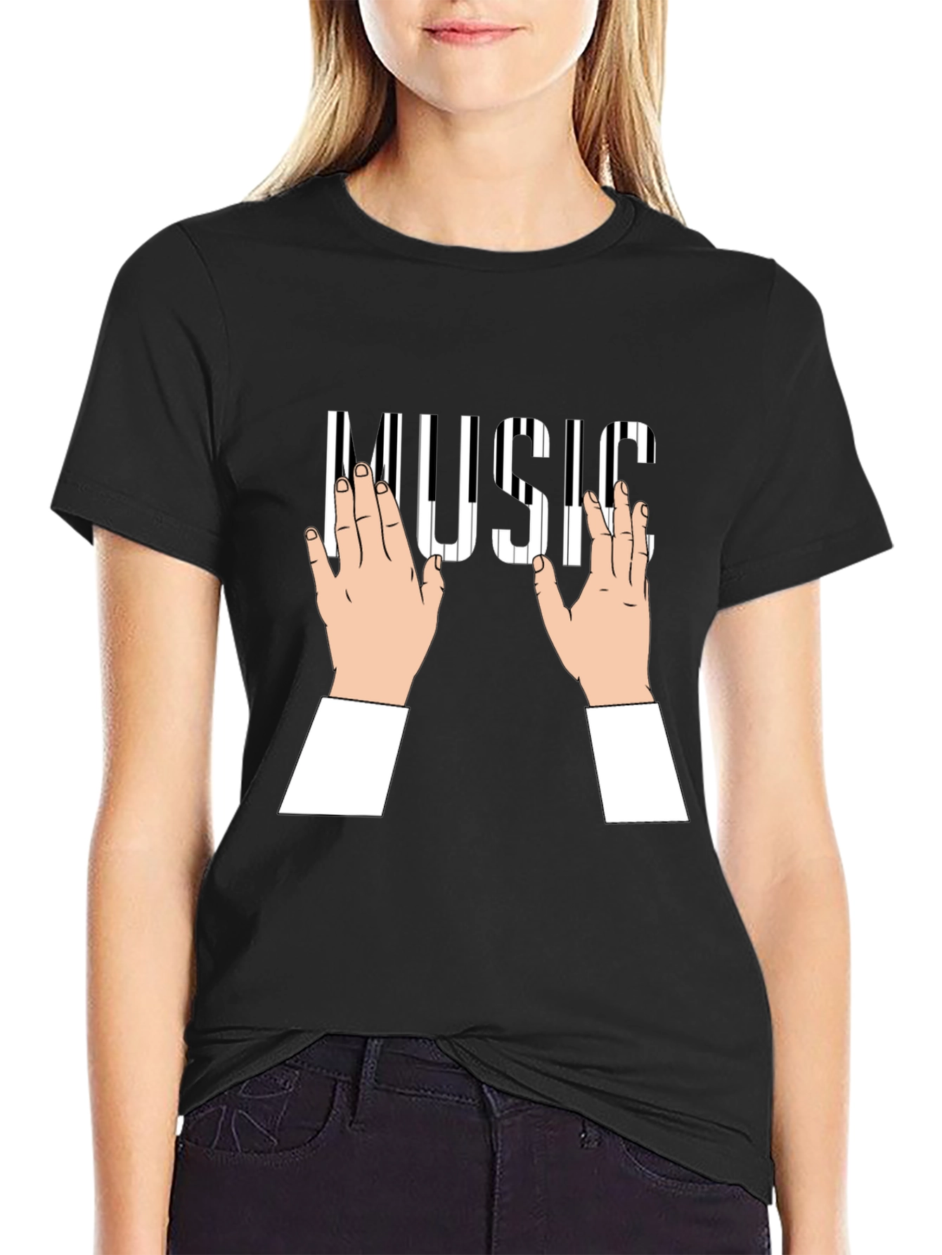 Piano Keys Music T-Shirt