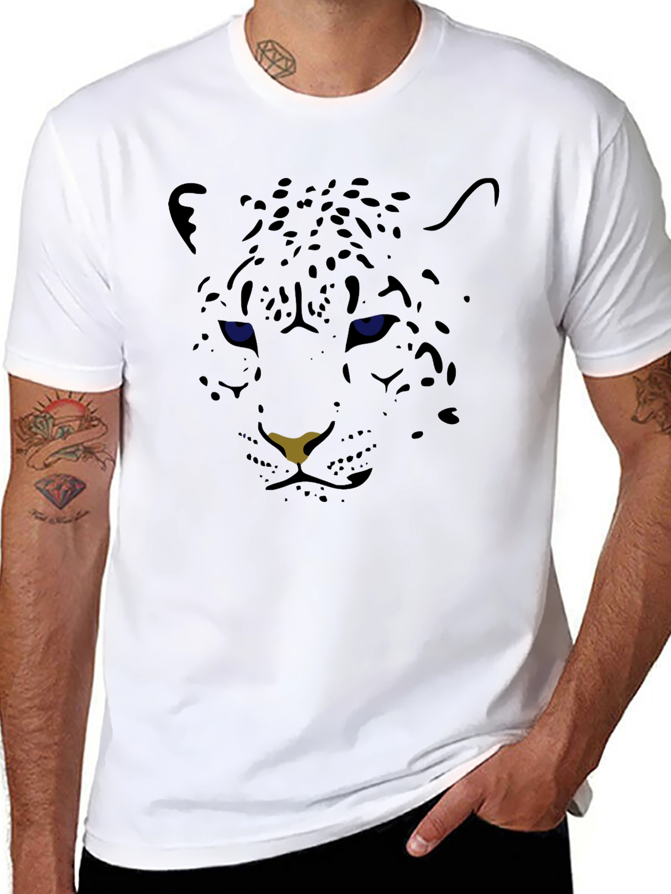Black Panther Graphic Tee - Stylish Animal Print