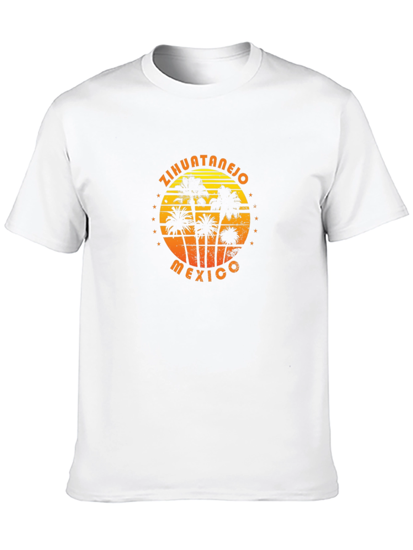Zihuatanejo Mexico Palm Tree Graphic T-Shirt