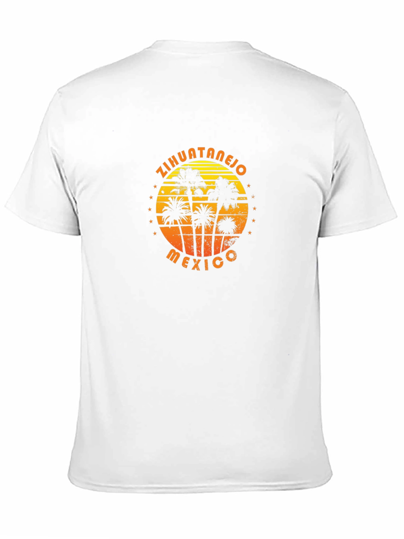 Zihuatanejo Mexico Palm Tree Graphic T-Shirt