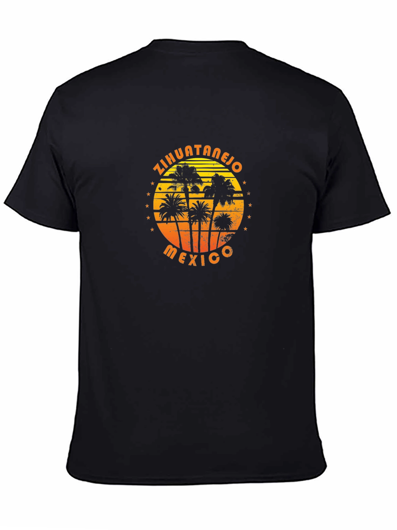 Zihuatanejo Mexico Palm Tree Graphic T-Shirt