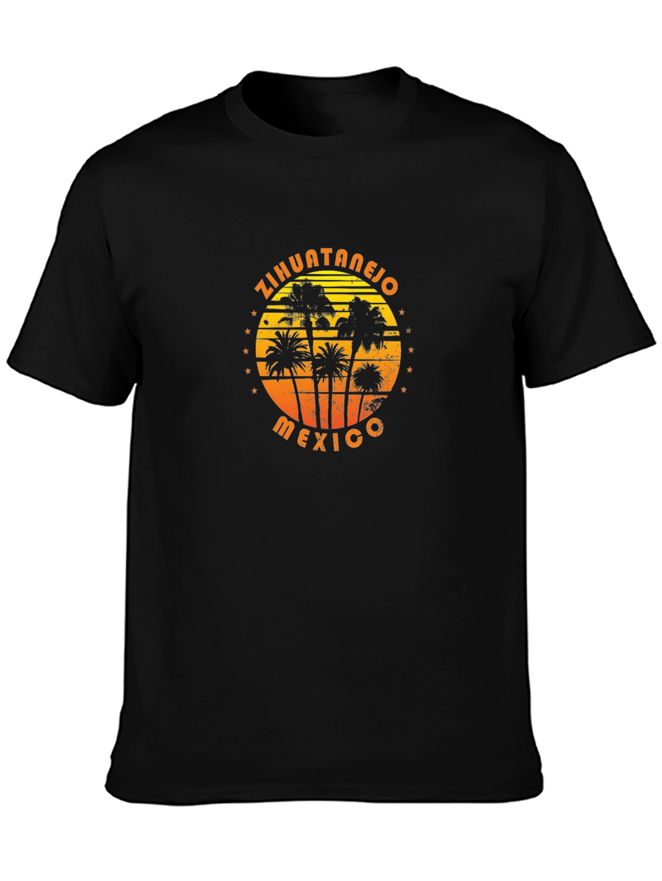 Zihuatanejo Mexico Palm Tree Graphic T-Shirt