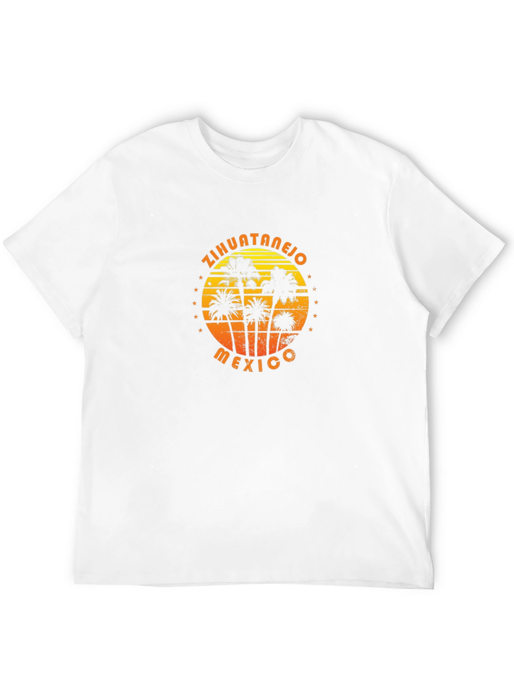 Zihuatanejo Mexico Palm Tree Graphic T-Shirt