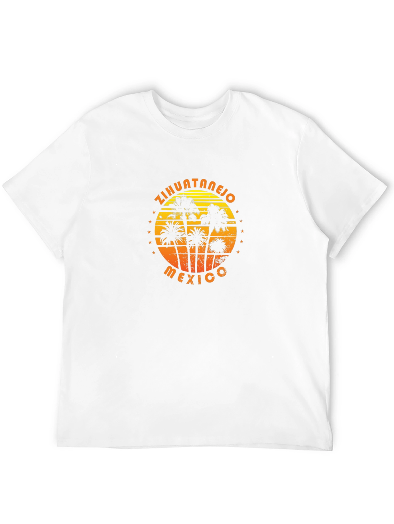 Zihuatanejo Mexico Palm Tree Graphic T-Shirt