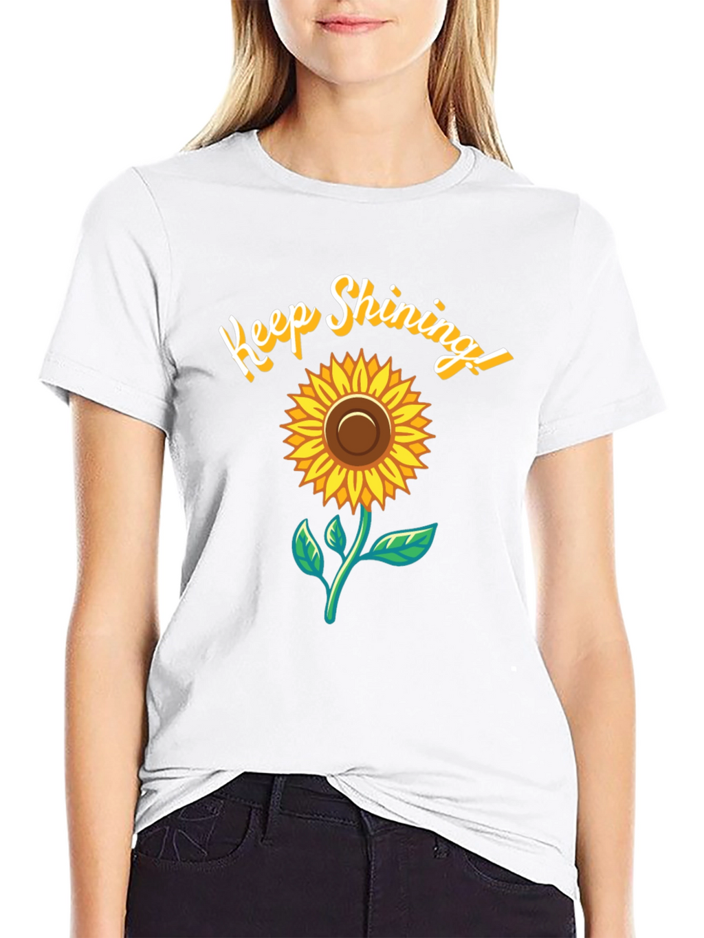 Keep Shining Sunflower Graphic T-Shirt