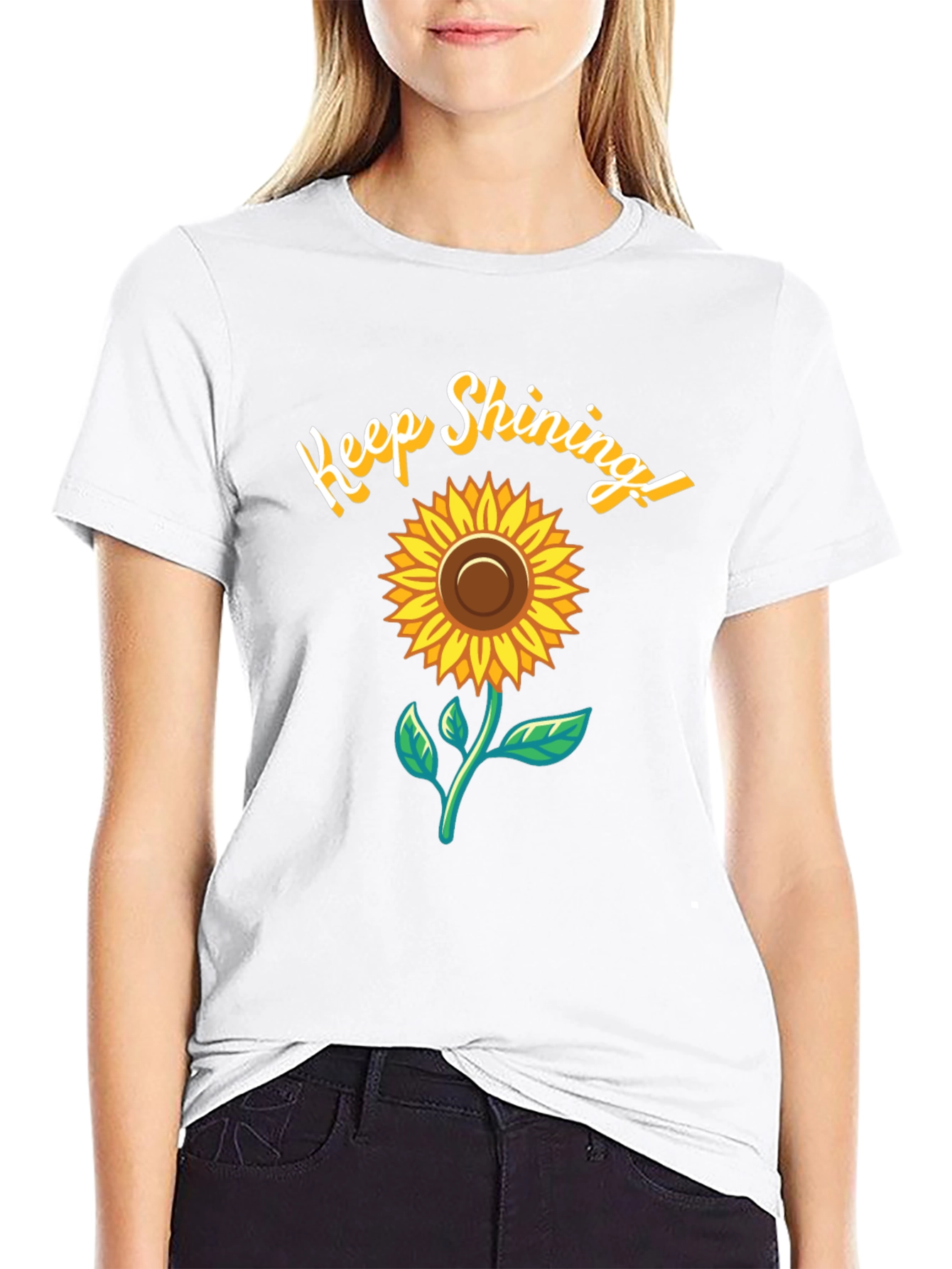 Keep Shining Sunflower Graphic T-Shirt