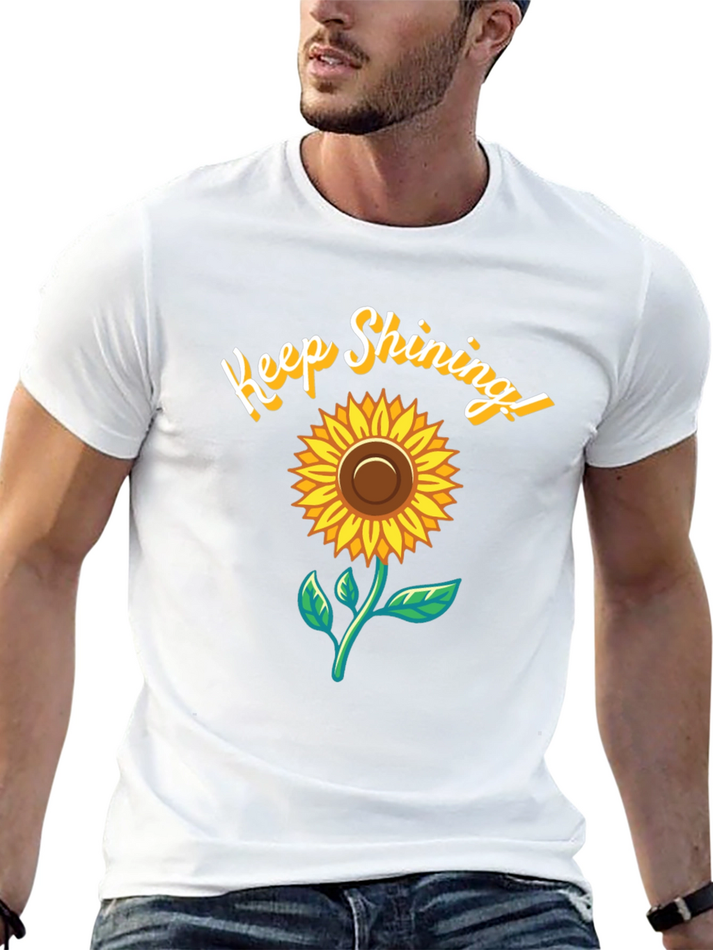 Keep Shining Sunflower Graphic T-Shirt