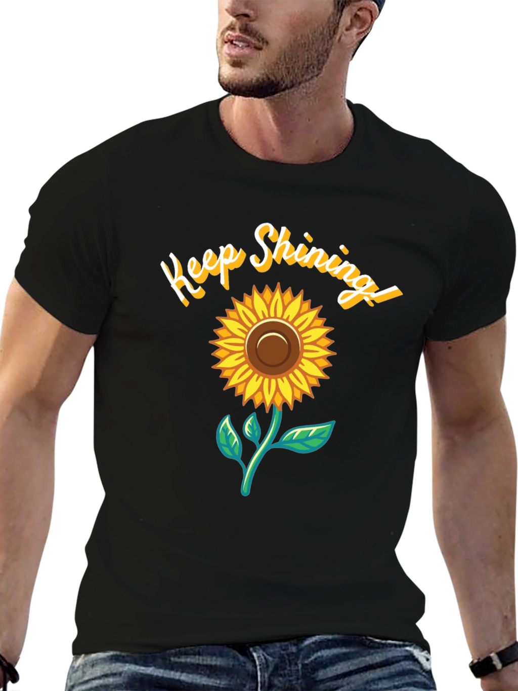 Keep Shining Sunflower Graphic T-Shirt