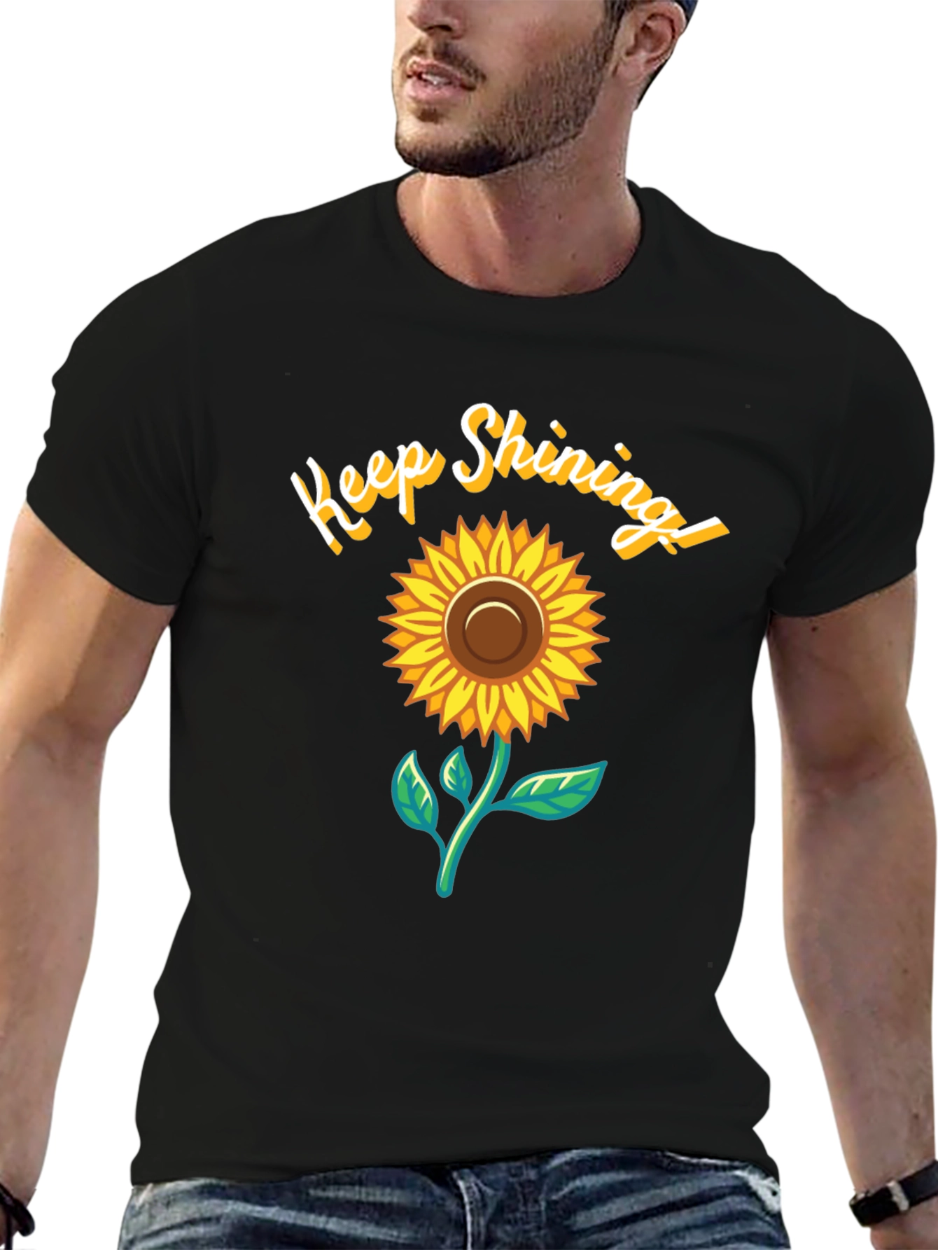 Keep Shining Sunflower Graphic T-Shirt