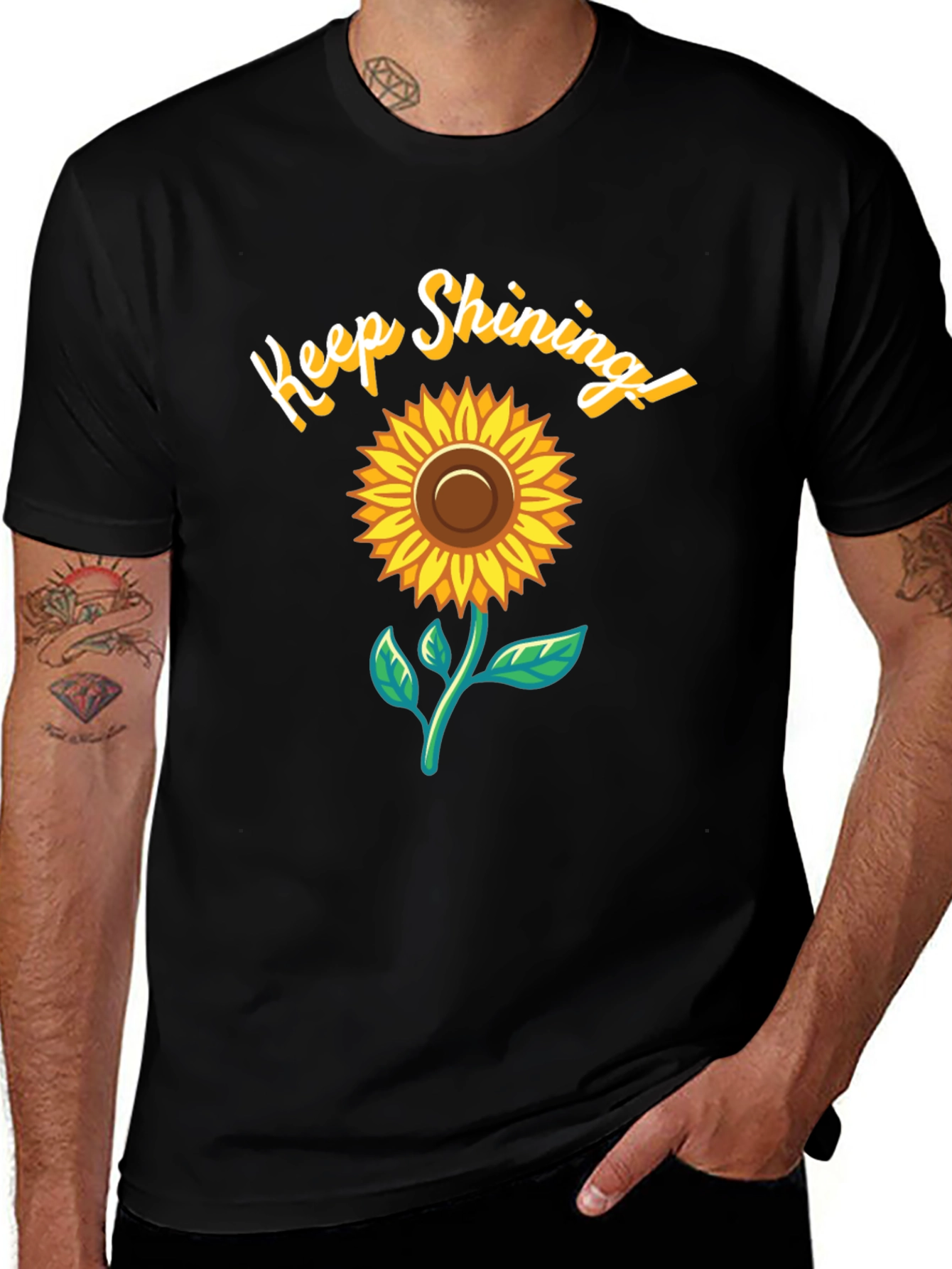 Keep Shining Sunflower Graphic T-Shirt