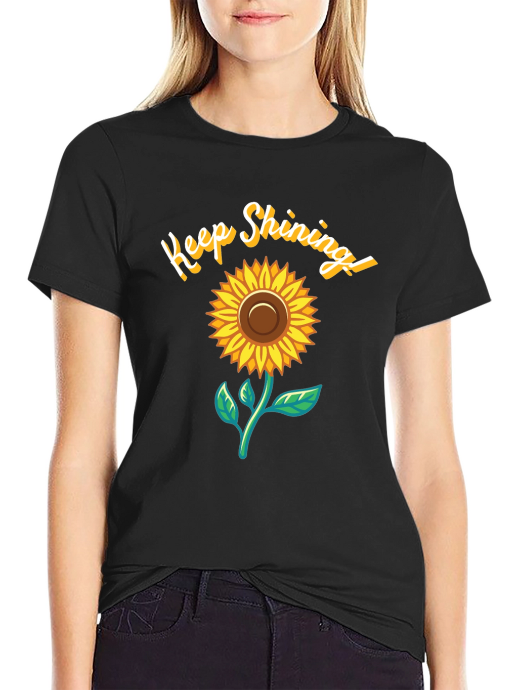 Keep Shining Sunflower Graphic T-Shirt