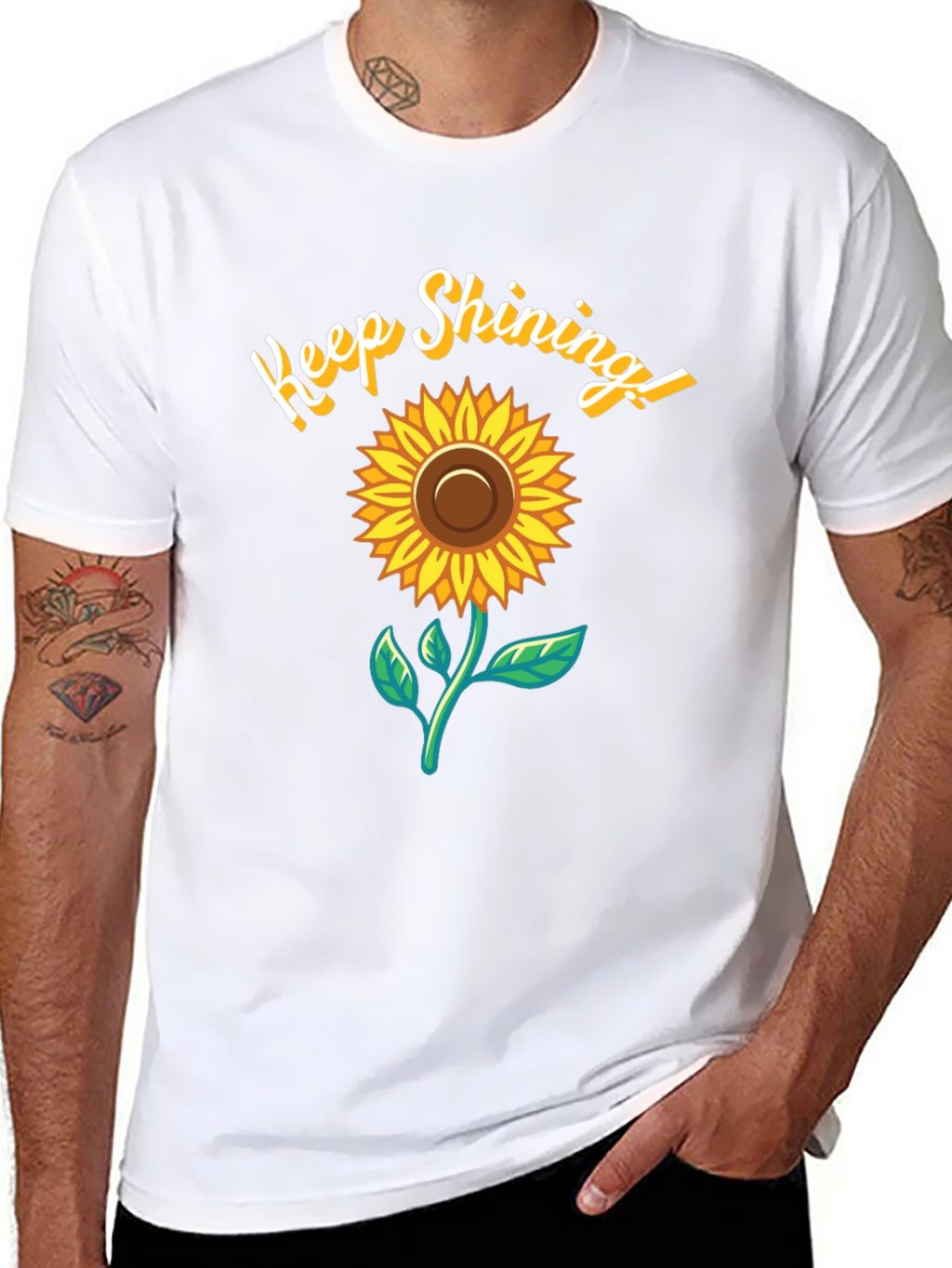 Keep Shining Sunflower Graphic T-Shirt