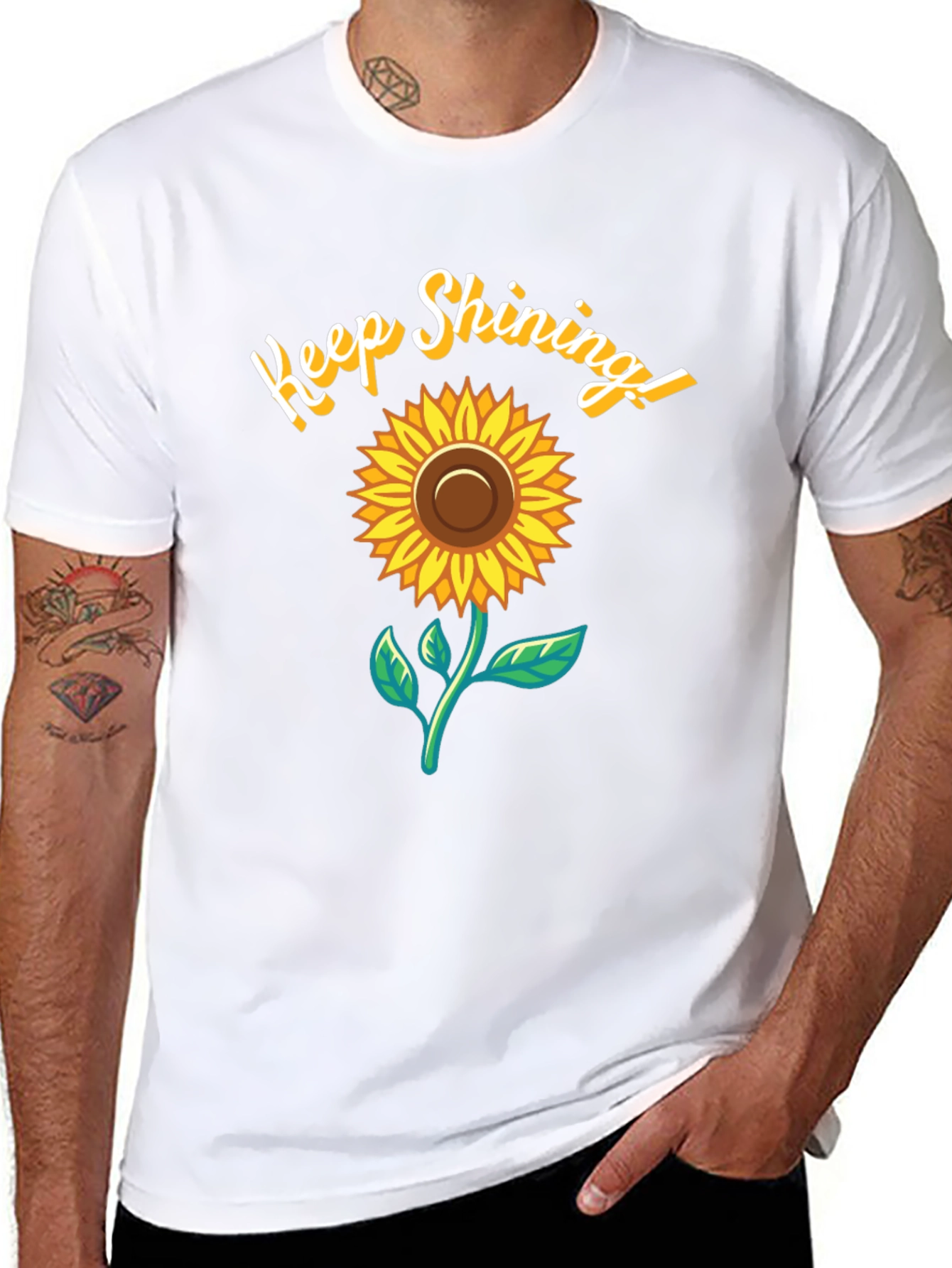Keep Shining Sunflower Graphic T-Shirt
