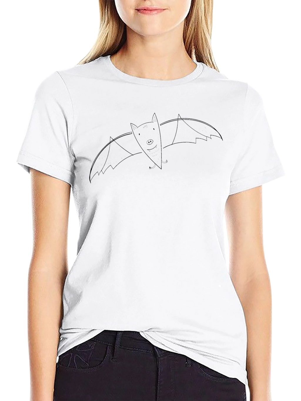 Funny Bat Graphic T-Shirt - Everyday Wear