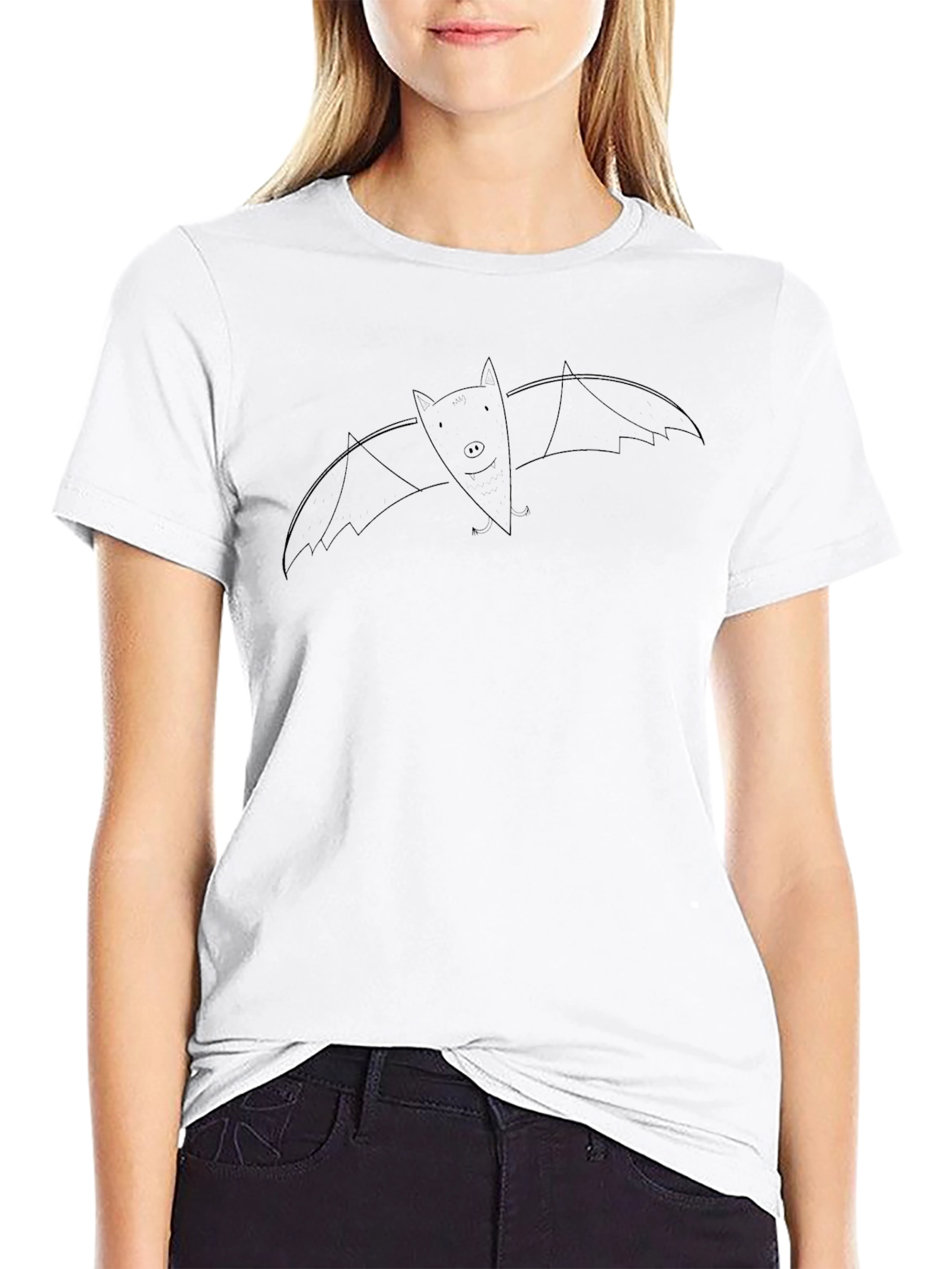 Funny Bat Graphic T-Shirt - Everyday Wear