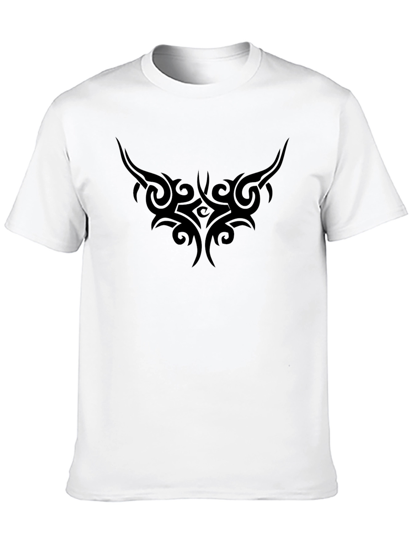 Black Tribal Tattoo Graphic T-Shirt