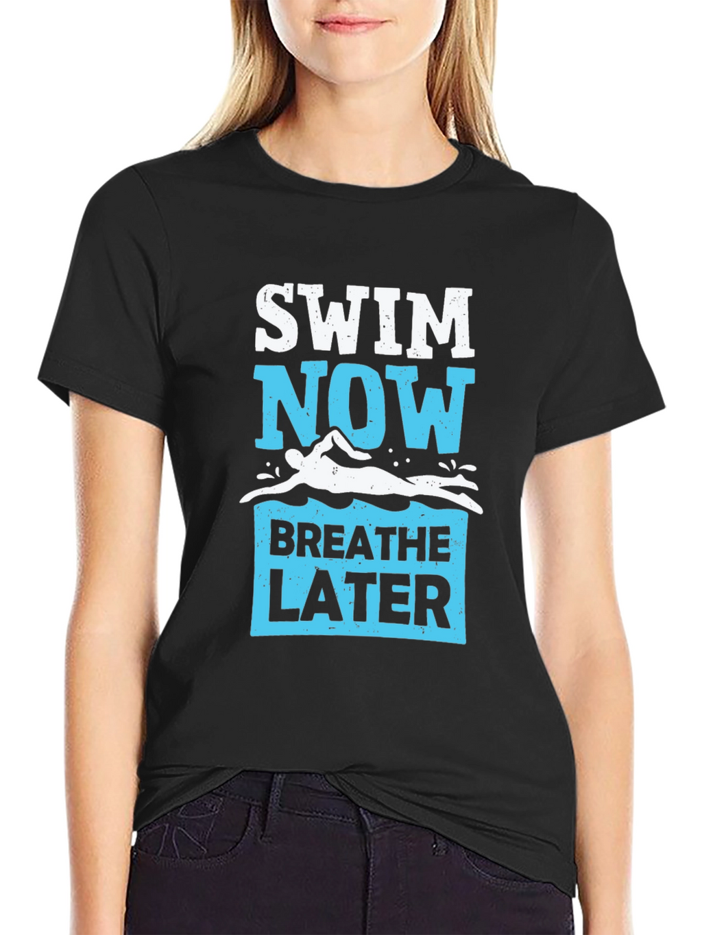 Swim Now Breathe Later Graphic Tee