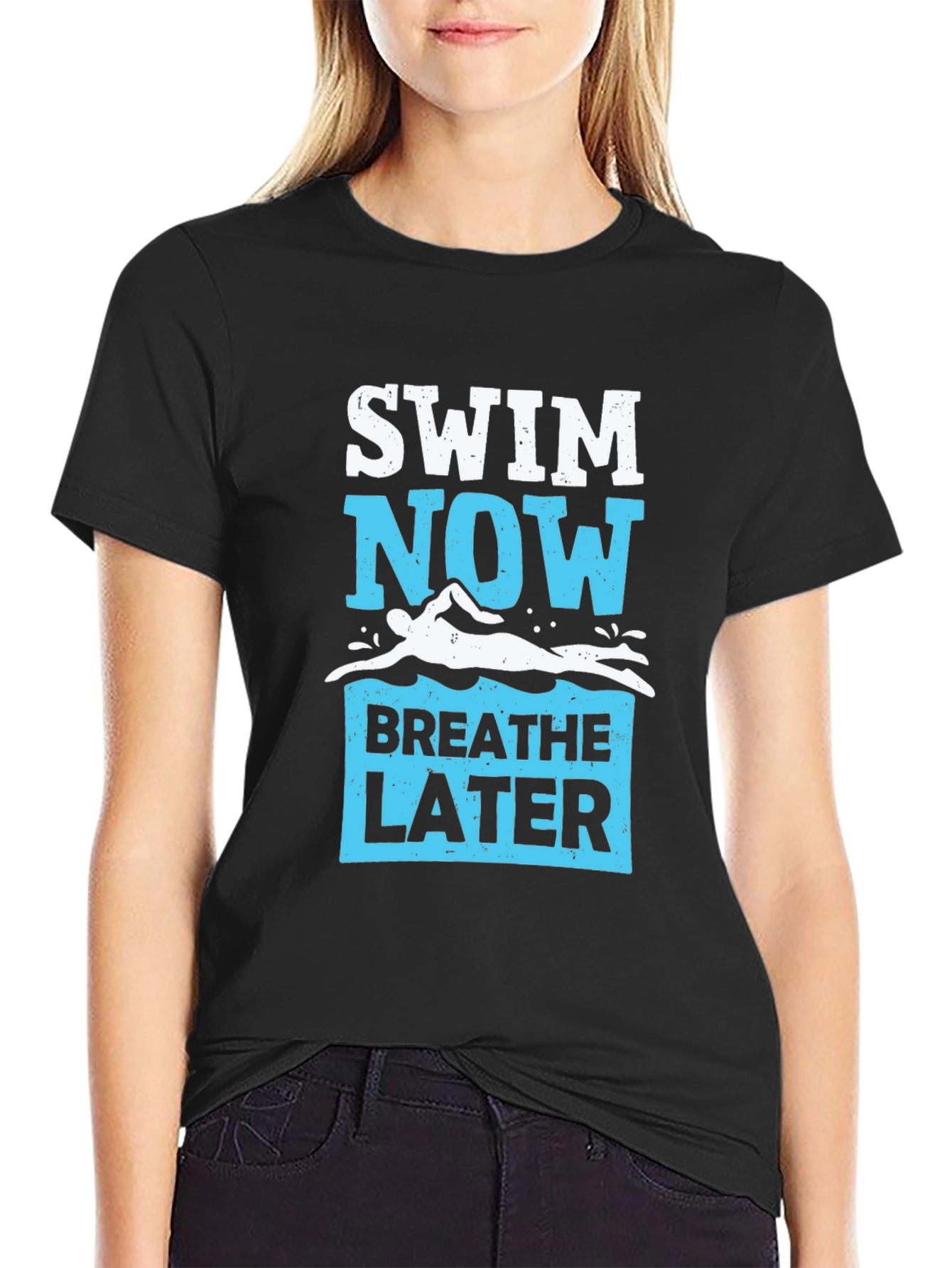 Swim Now Breathe Later Graphic Tee