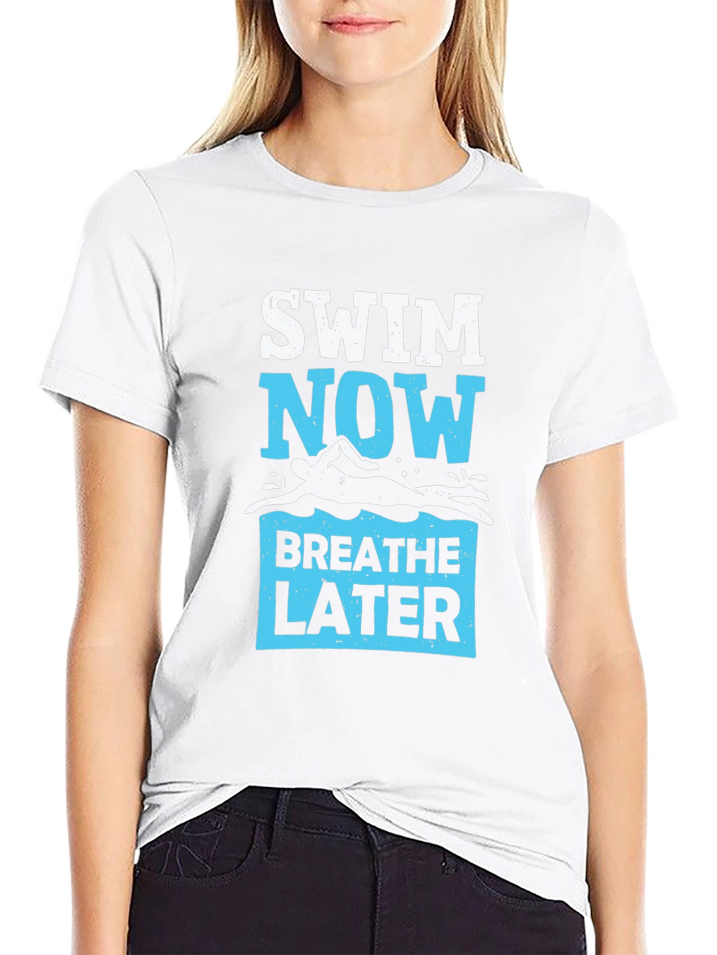 Swim Now Breathe Later Graphic Tee