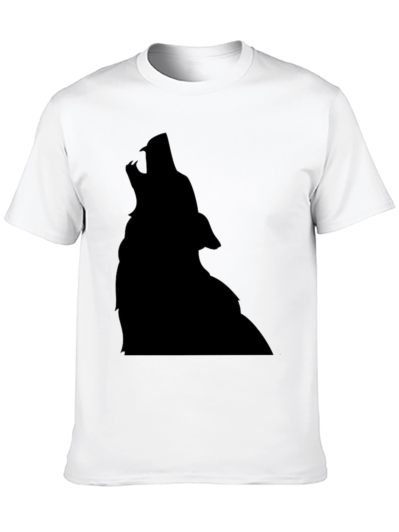 Wolf Silhouette Black T-Shirt
