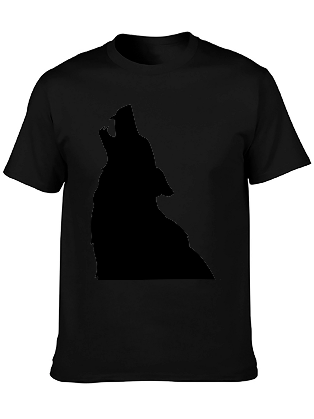 Wolf Silhouette Black T-Shirt