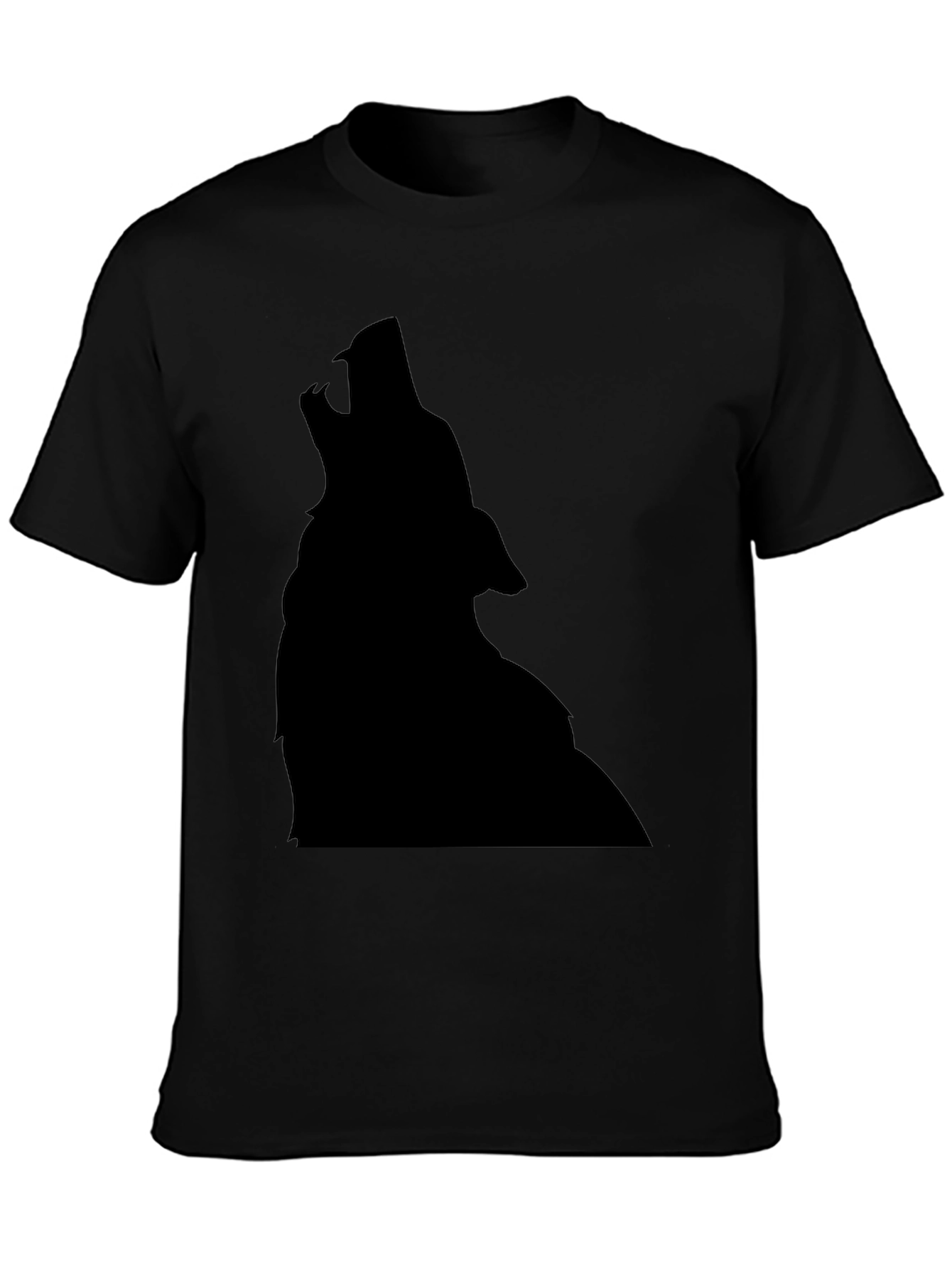 Wolf Silhouette Black T-Shirt