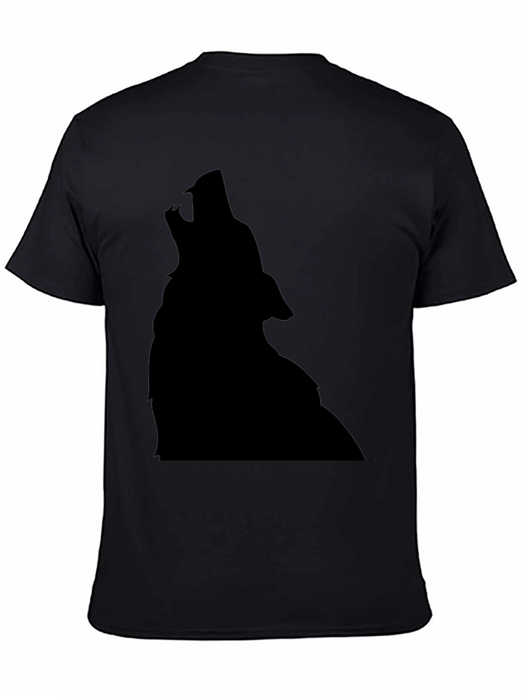 Wolf Silhouette Black T-Shirt