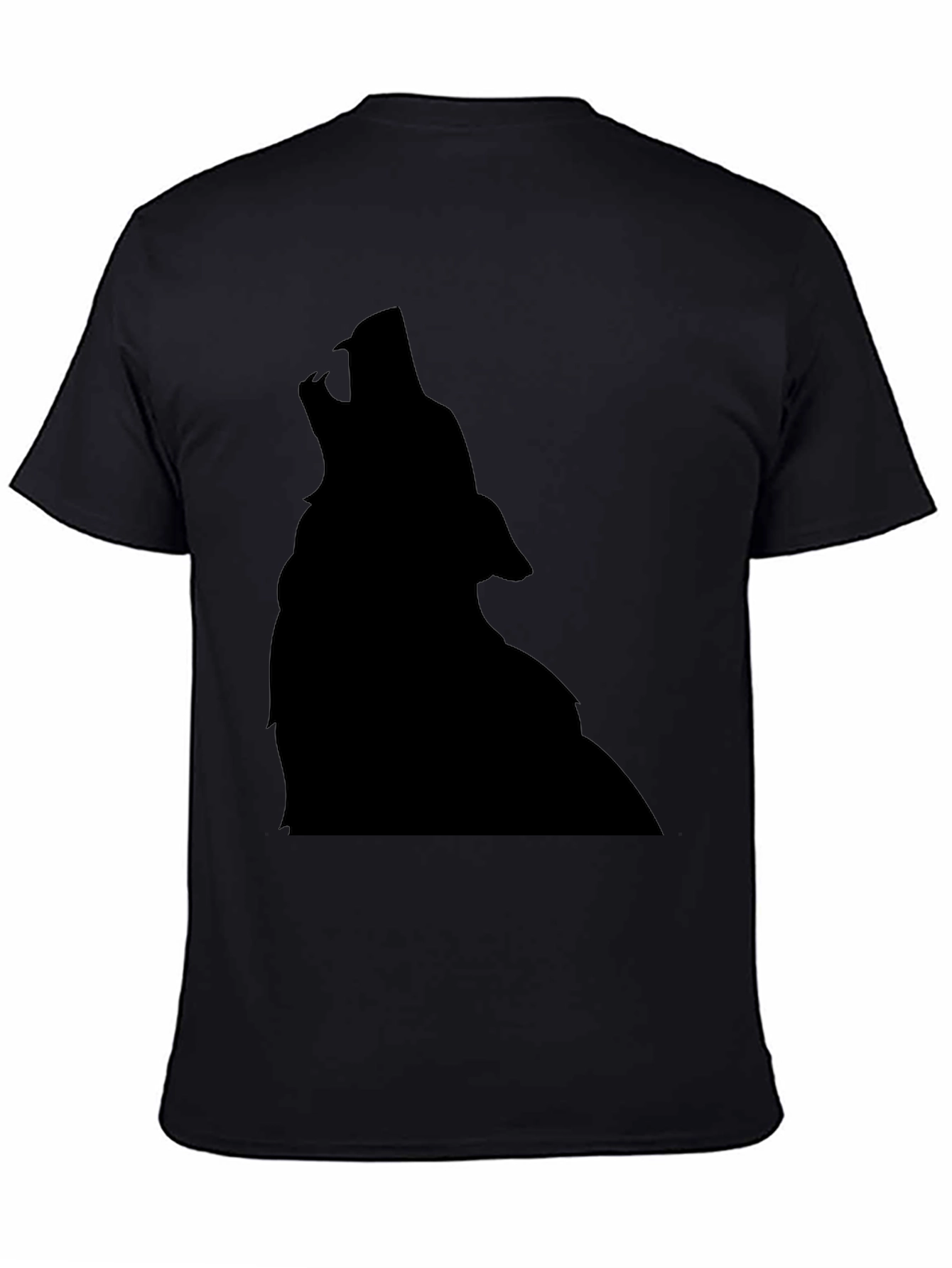 Wolf Silhouette Black T-Shirt