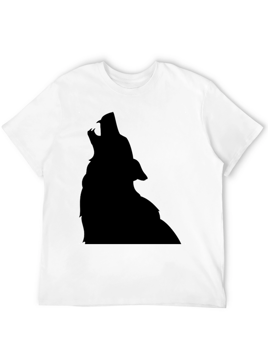 Wolf Silhouette Black T-Shirt